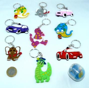 lustige Figuren mit Schlüsselanhänger